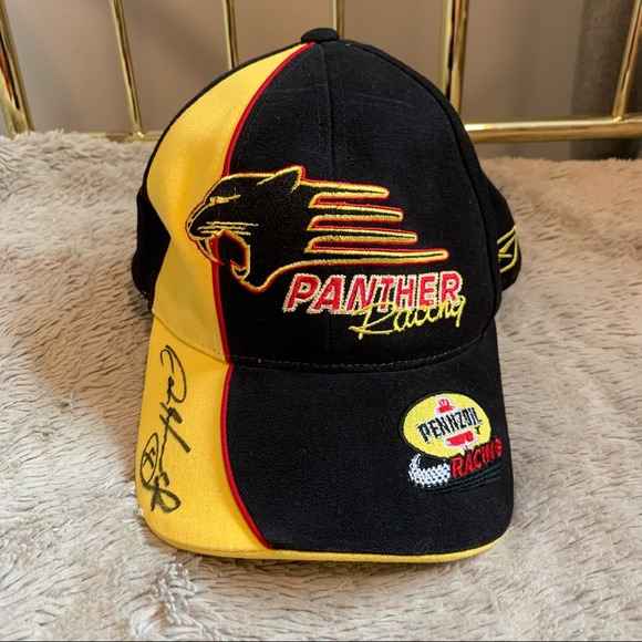 Autographed Sam Hornish Jr, Panther Racing Pennzoil Hat - Picture 2 of 11